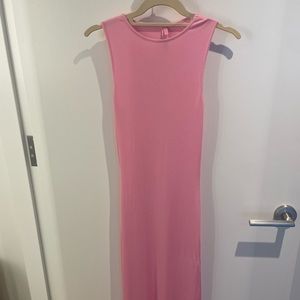 Skims Cotton Rib Tank Maxi Dress